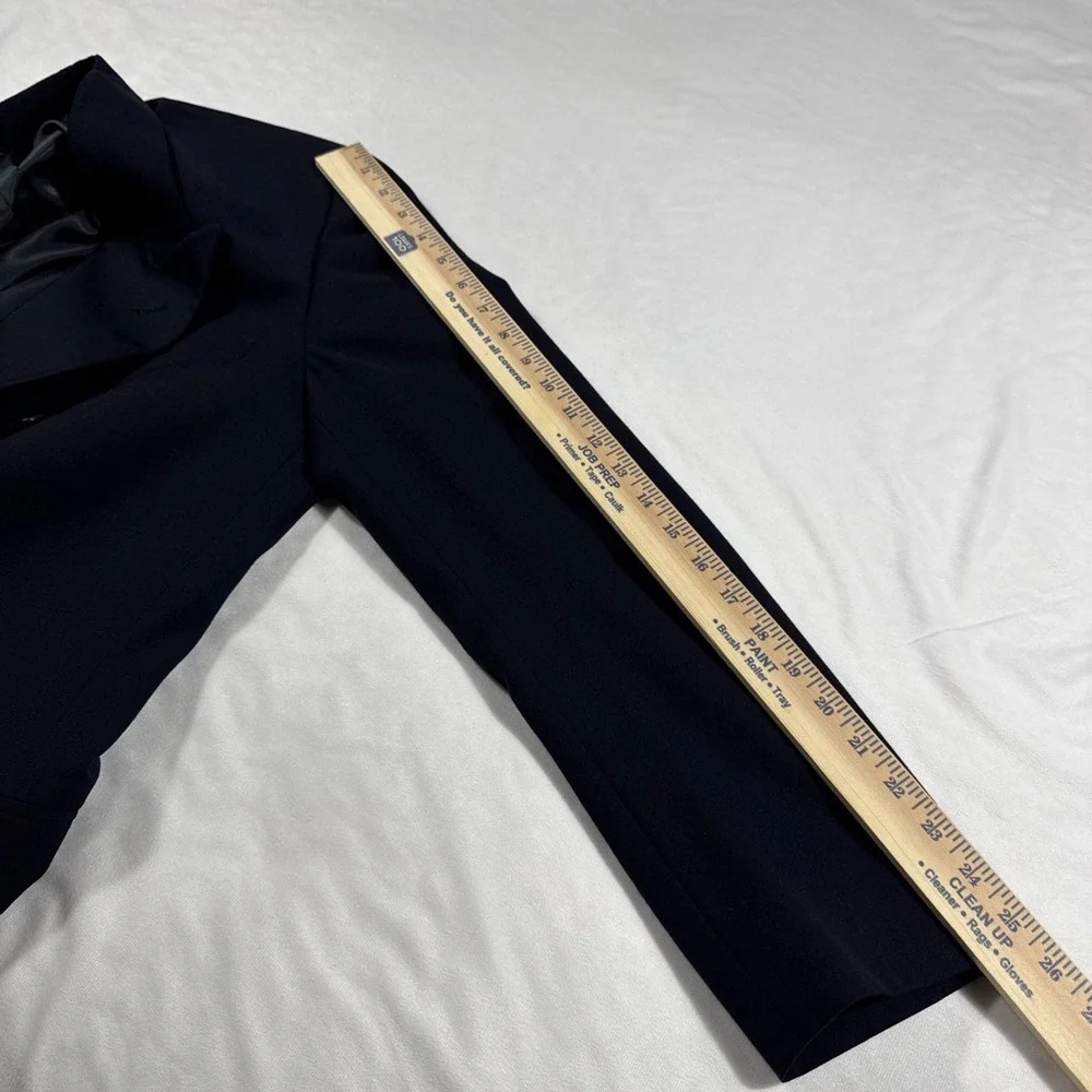 VTG 90s Pierre Cardin‎ Men 100% Wool USA Made Double Breasted Blazer Jacket Navy